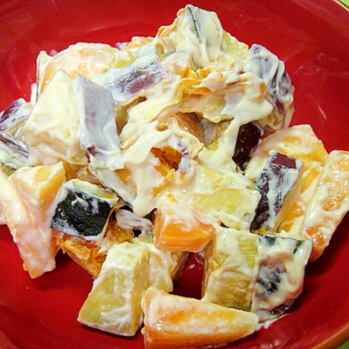 柿とさつまいもかぼちゃの秋サラダ レシピ 作り方 By Mint74 楽天レシピ